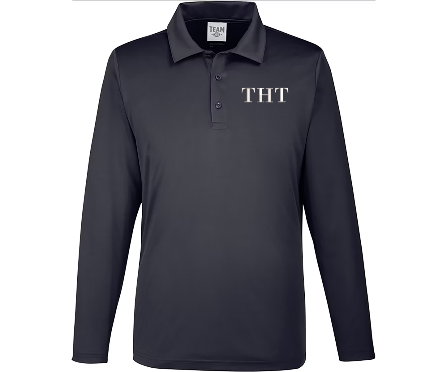 Embroidered Men's Long Sleeve Polo