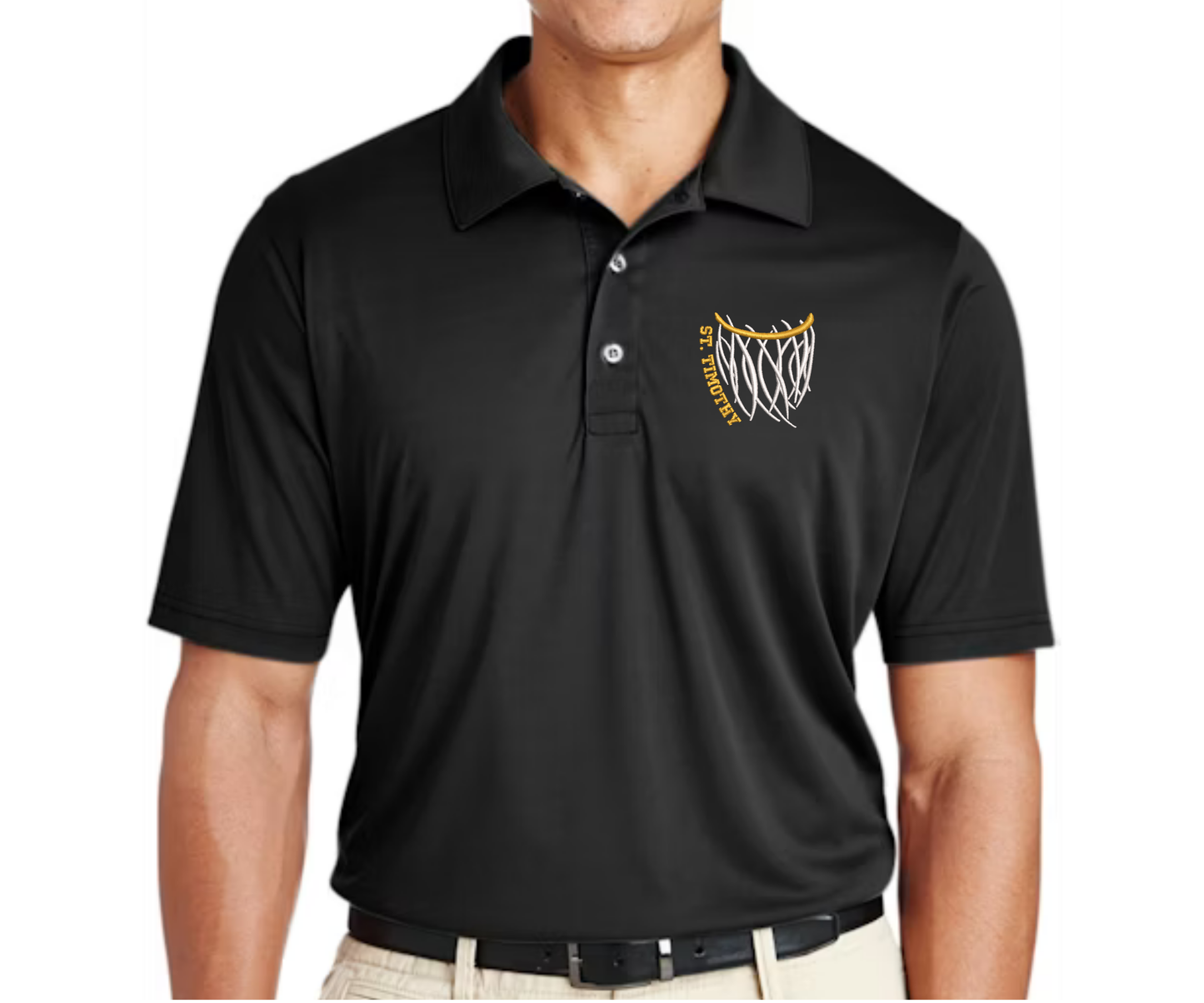 Embroidered St. Timothy Basketball Polo