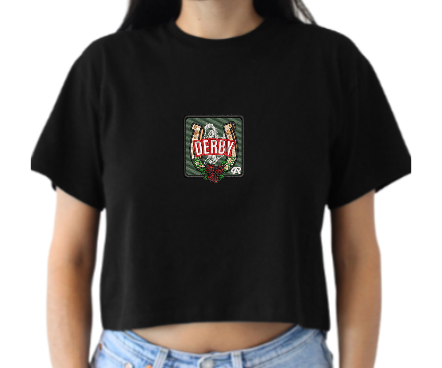 Embroidered Derby Crop Top