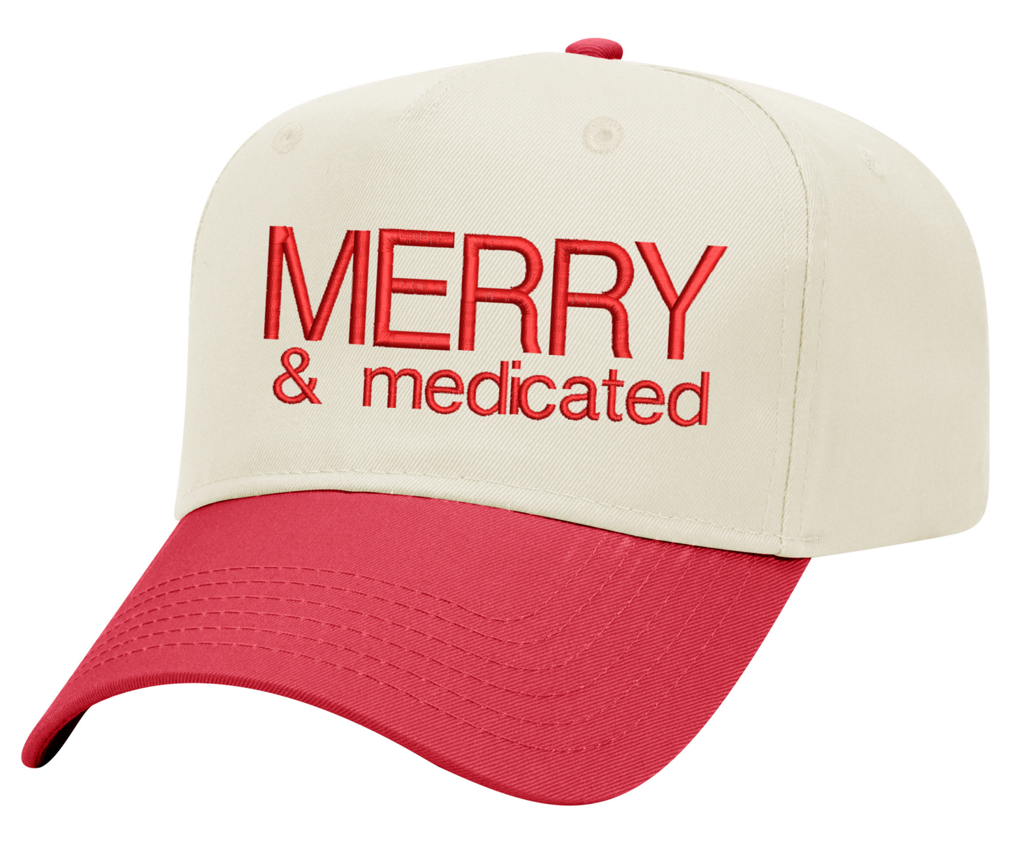 Embroidered Merry & Medicated Hat