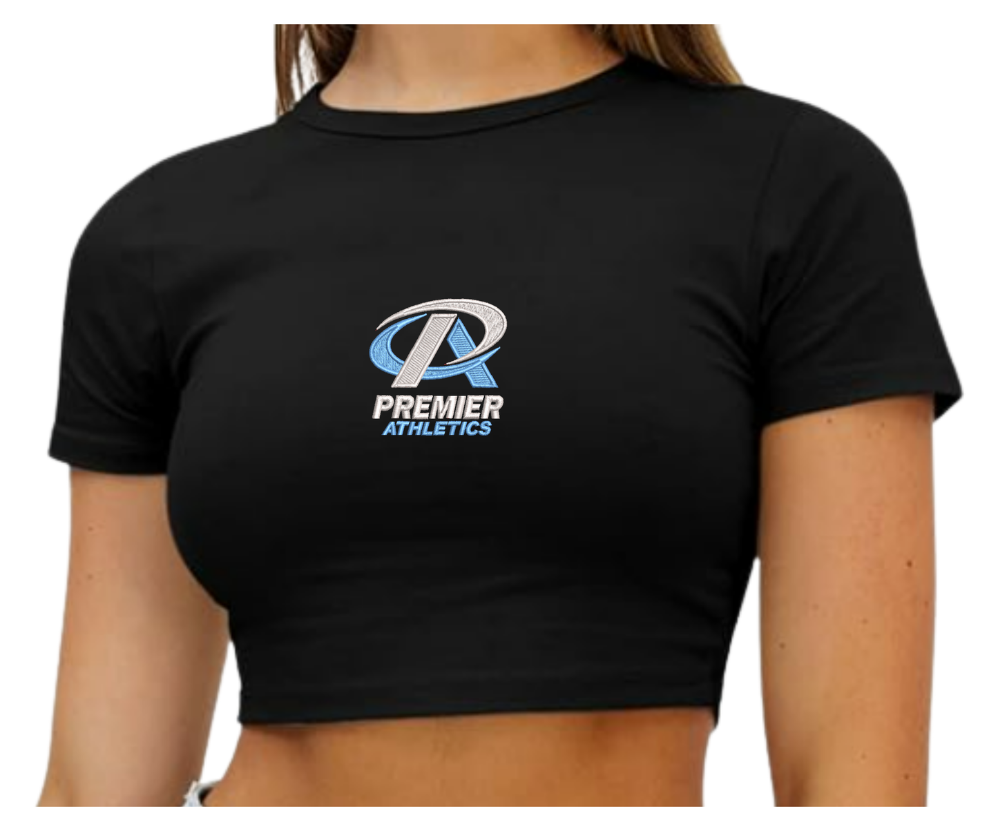 Embroidered Premier Athletics Crop Top