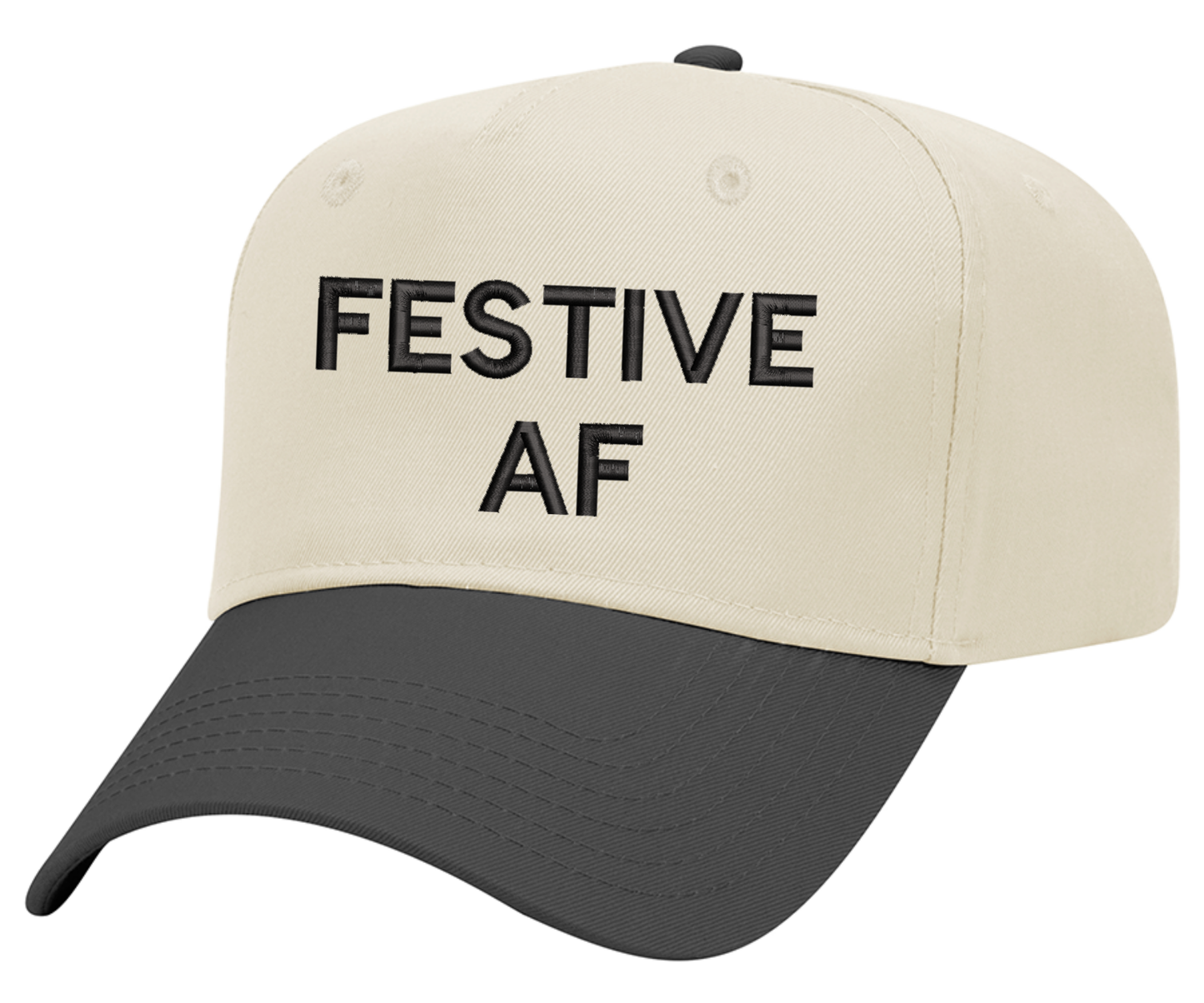 Embroidered Festive AF Hat