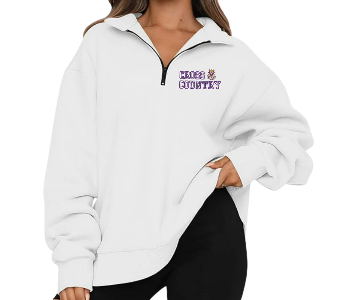 Embroidered St. Timothy Cross Country Quarter Zip