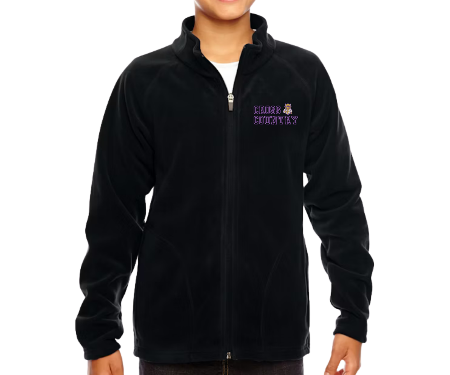 Embroidered St. Timothy Fleece Youth Cross Country Jacket