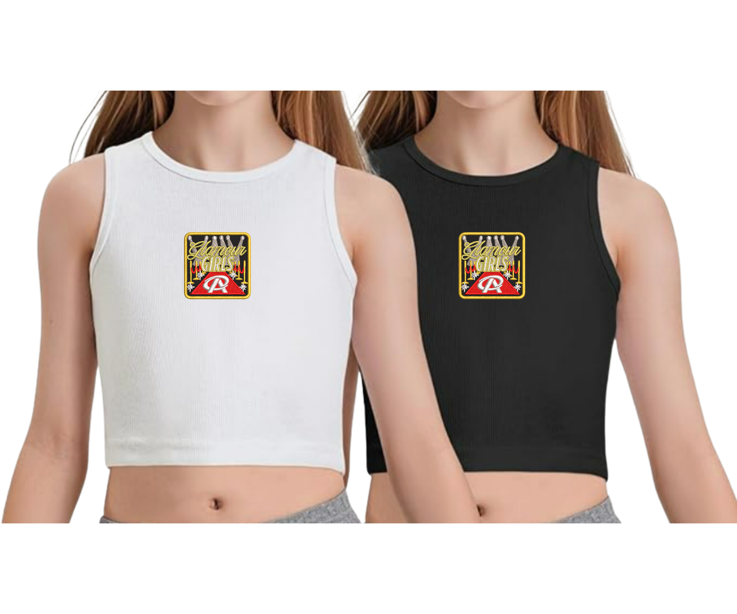 Embroidered Youth Glamour Girls Cropped Tank