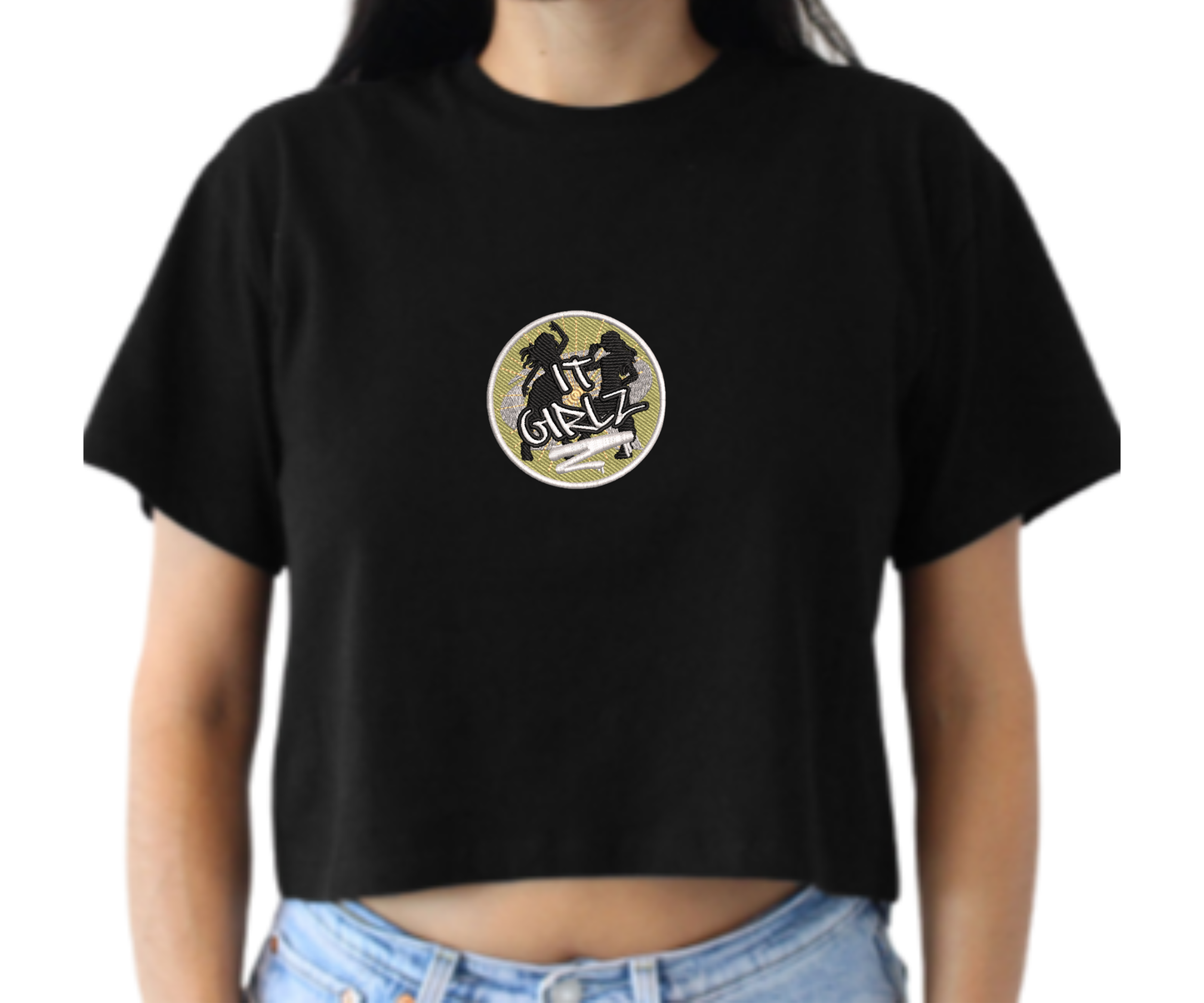 Embroidered It Girlz Crop Top