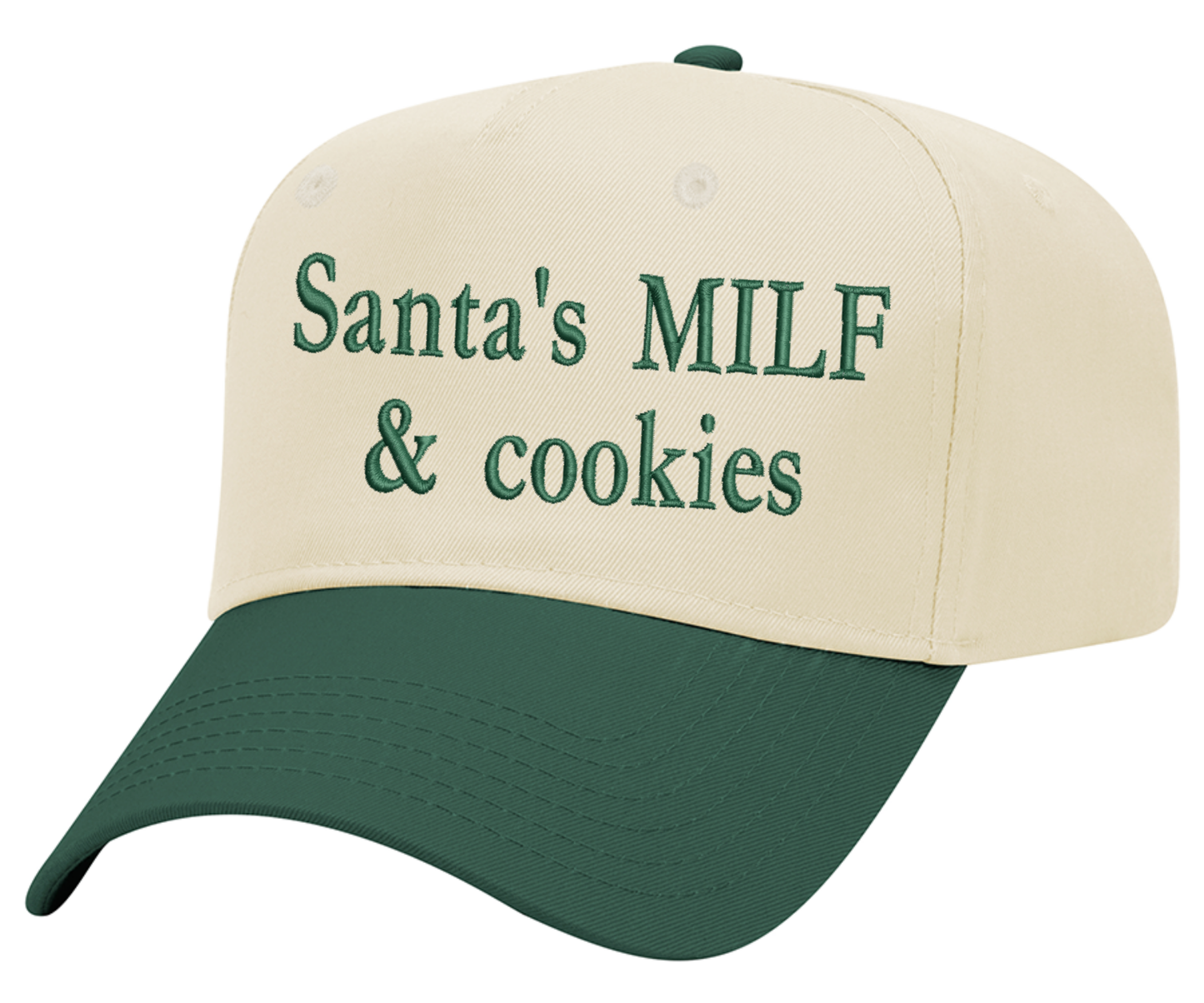 Embroidered Santa’s Milf & Cookies Hat