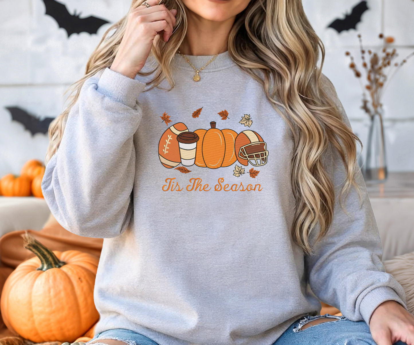Embroidered Tis The Season Crewneck