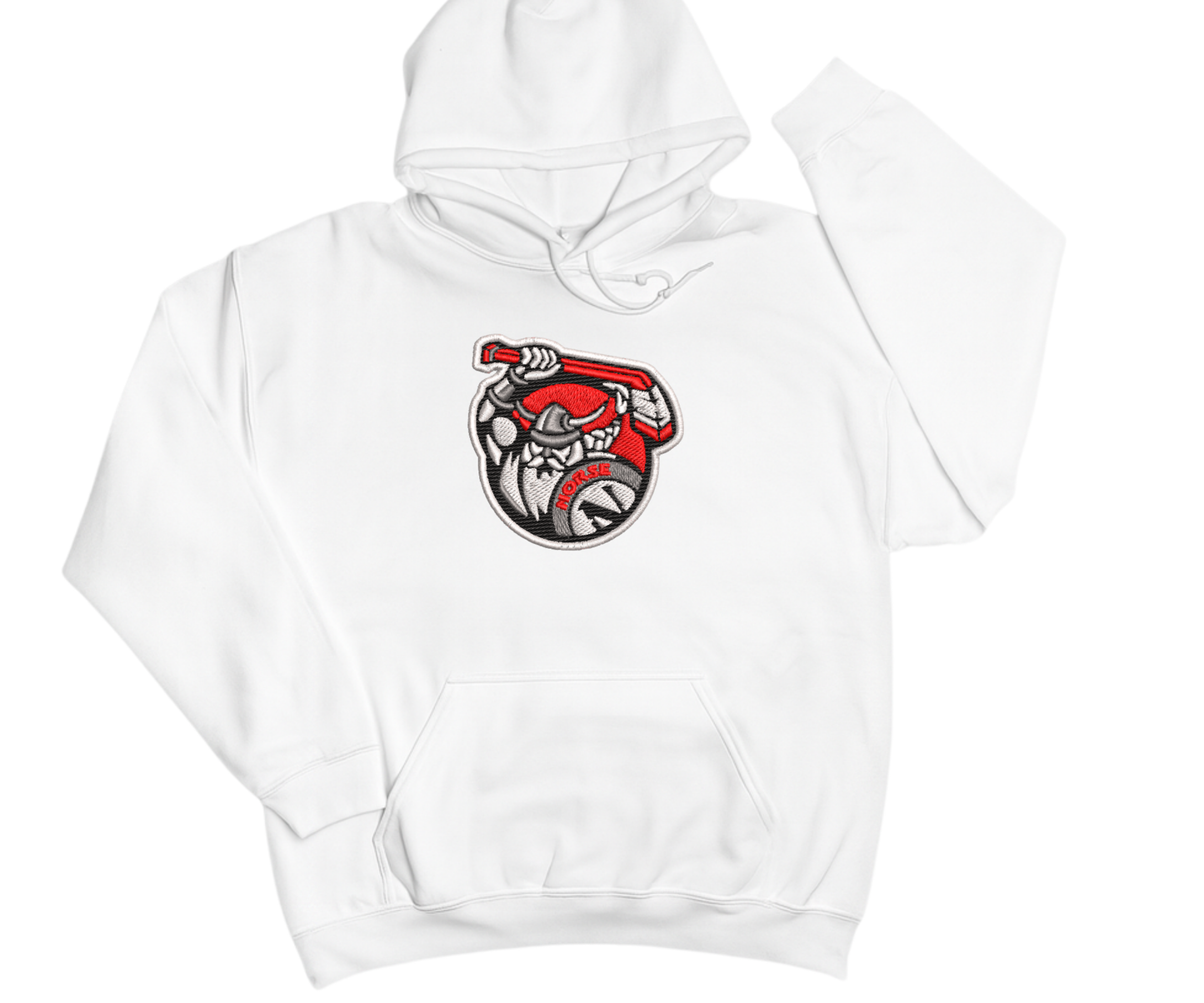 Embroidered Norse Hockey Hoodie