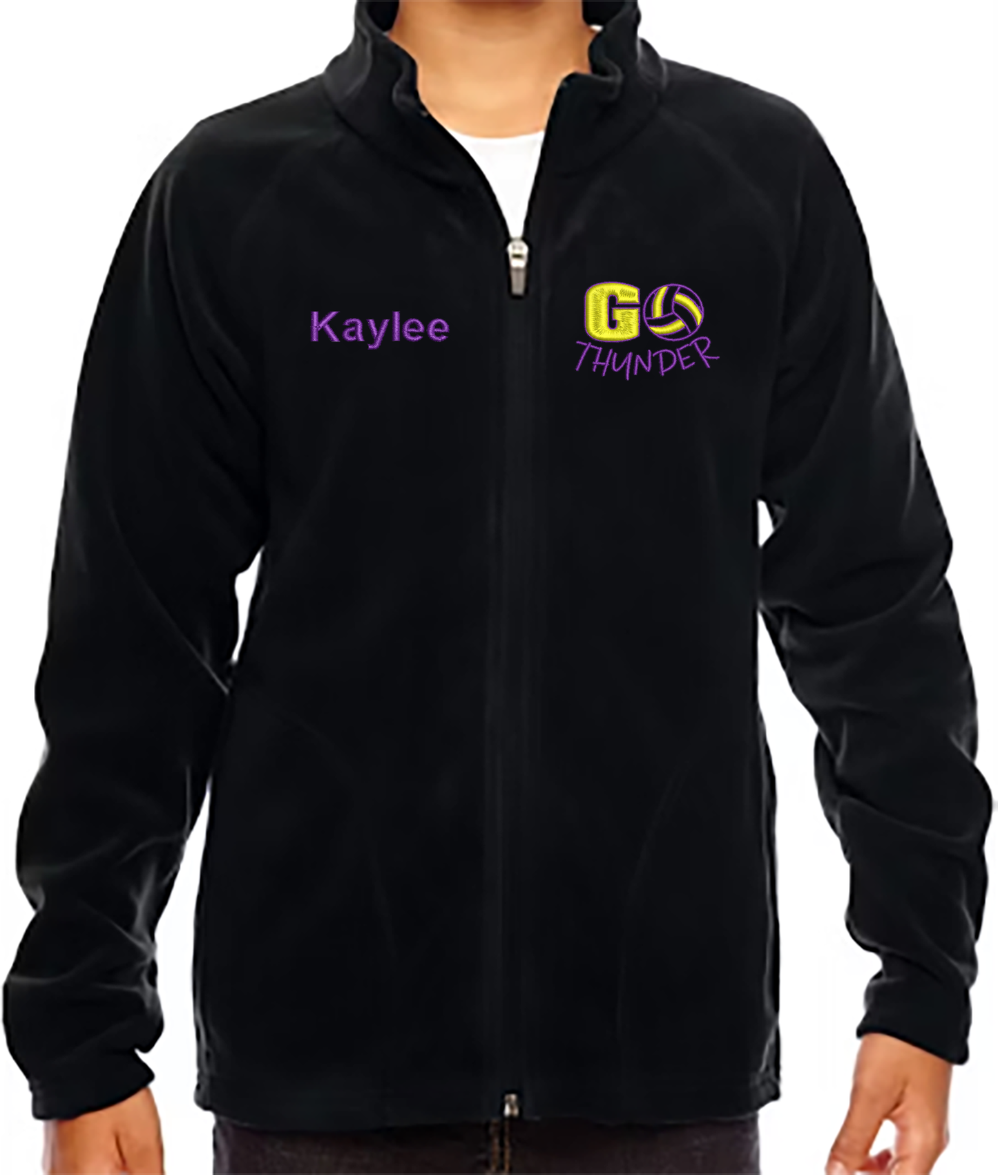 Embroidered Personalized Fleece volleyball jacket