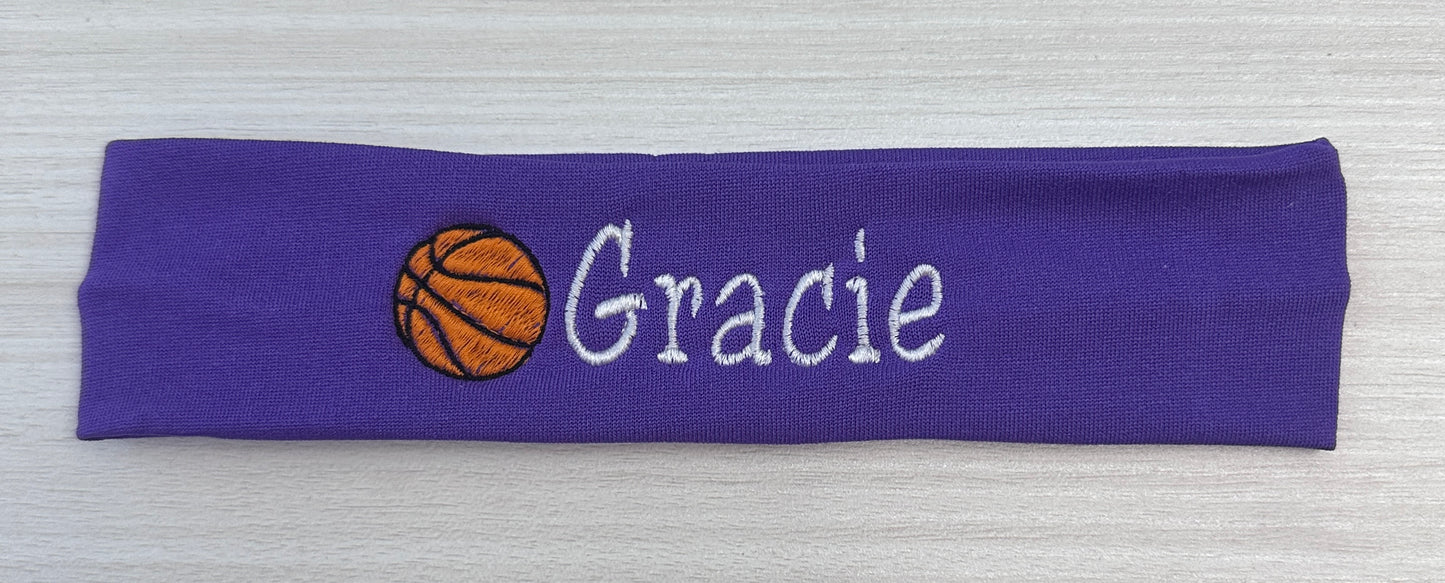 Personalize Embroidered Elastic Headband