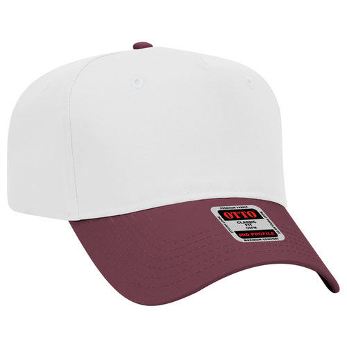 Custom 5 Panel Otto Hat- White Base
