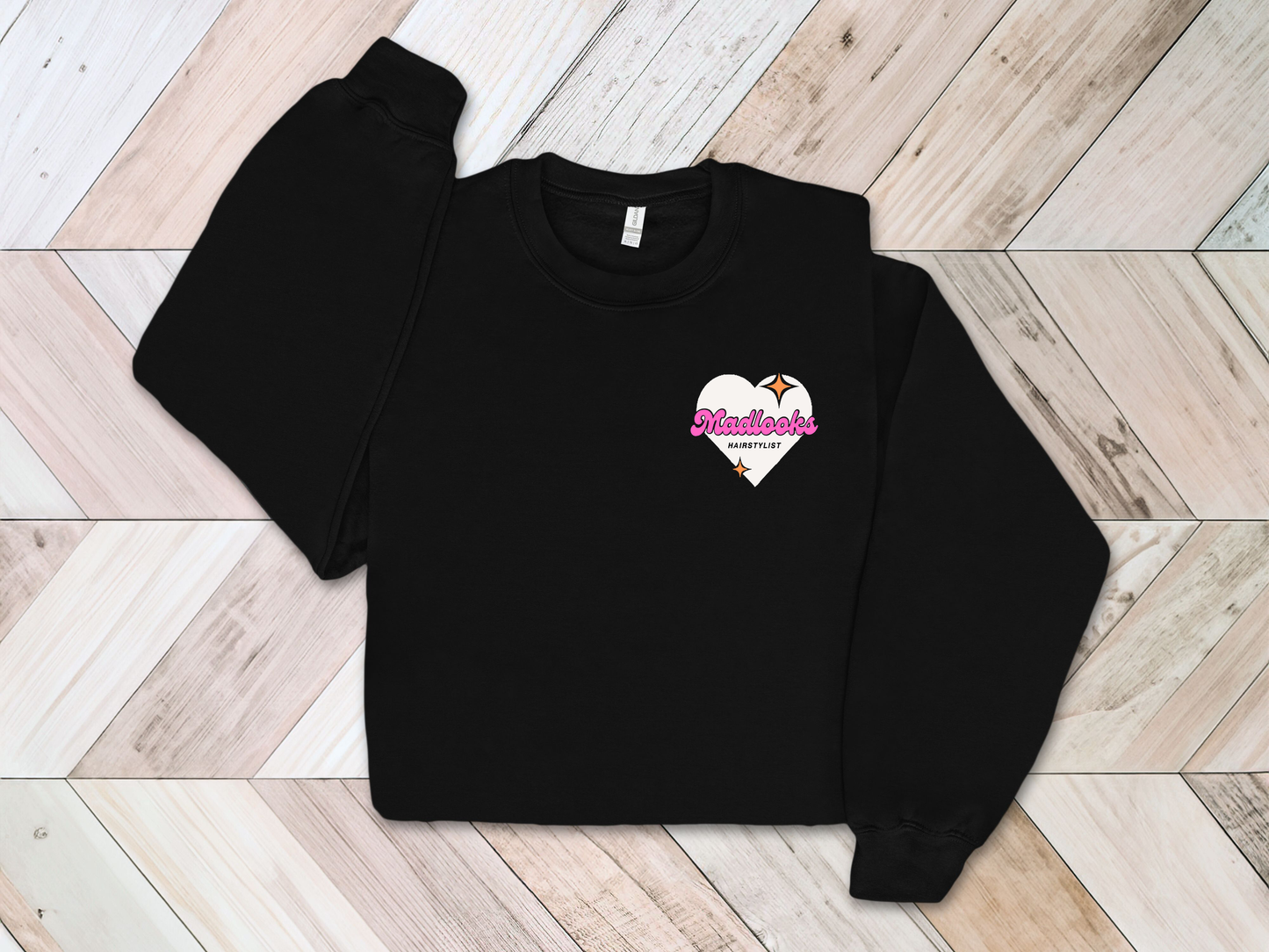 Madlooks Puff Print Crewneck