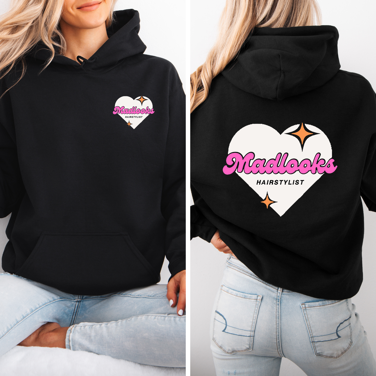 Madlooks Puff Print Hoodie