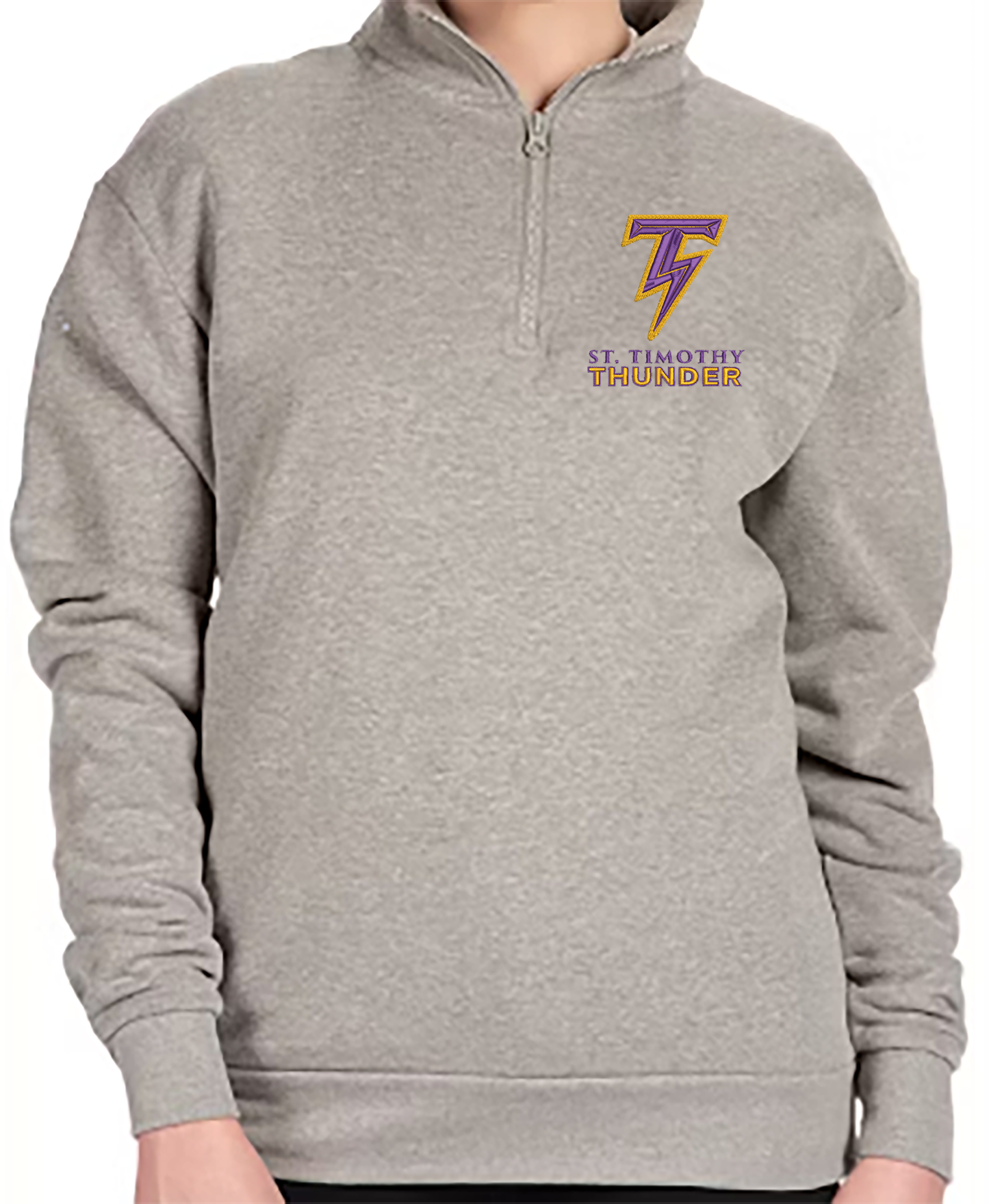 Embroidered St. Timothy Unisex Fleece Quarter Zip