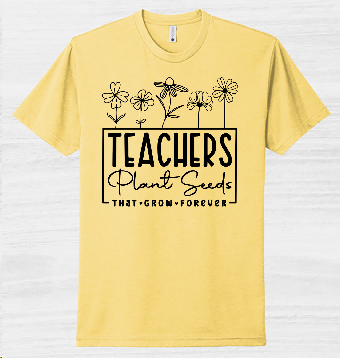 Teachers Plant Seeds Puff Print Tee