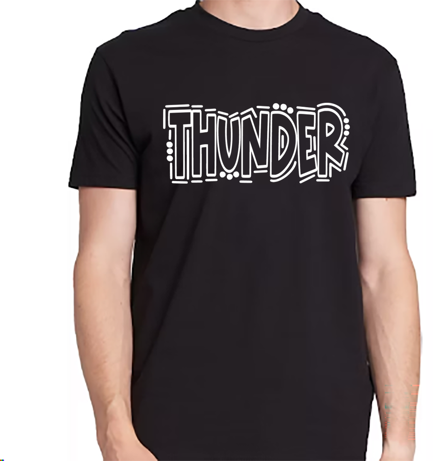 Thunder Doodle Puff Print T-Shirt