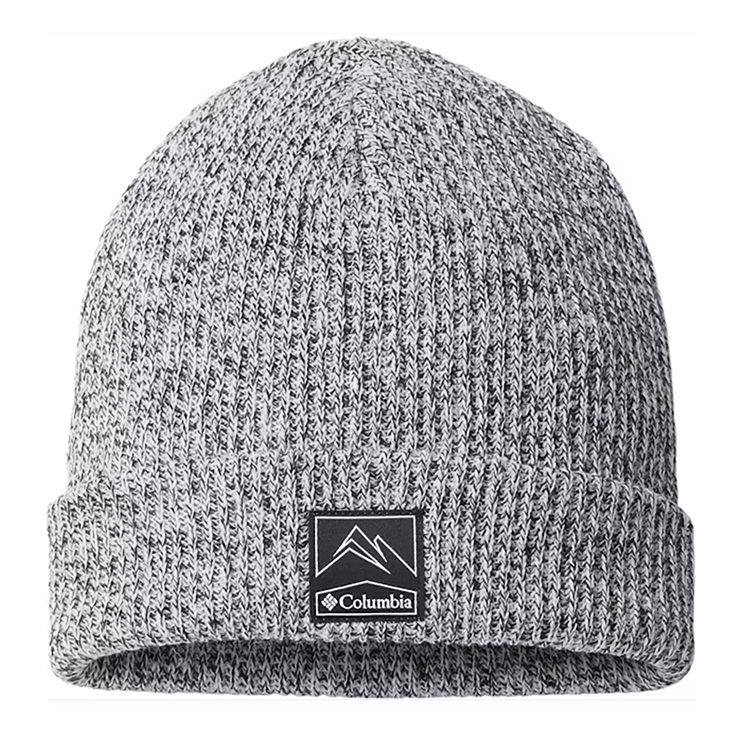 Embroidered Columbia White Marbled Beanie