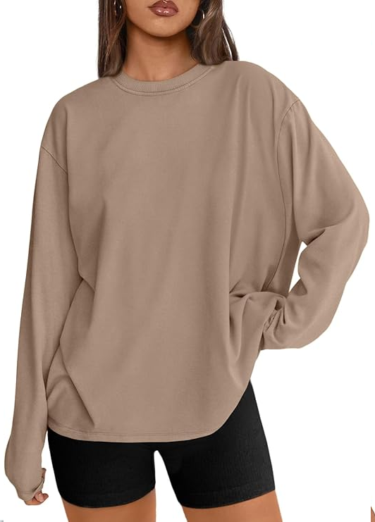 Embroidered Oversized Long Sleeve Tee