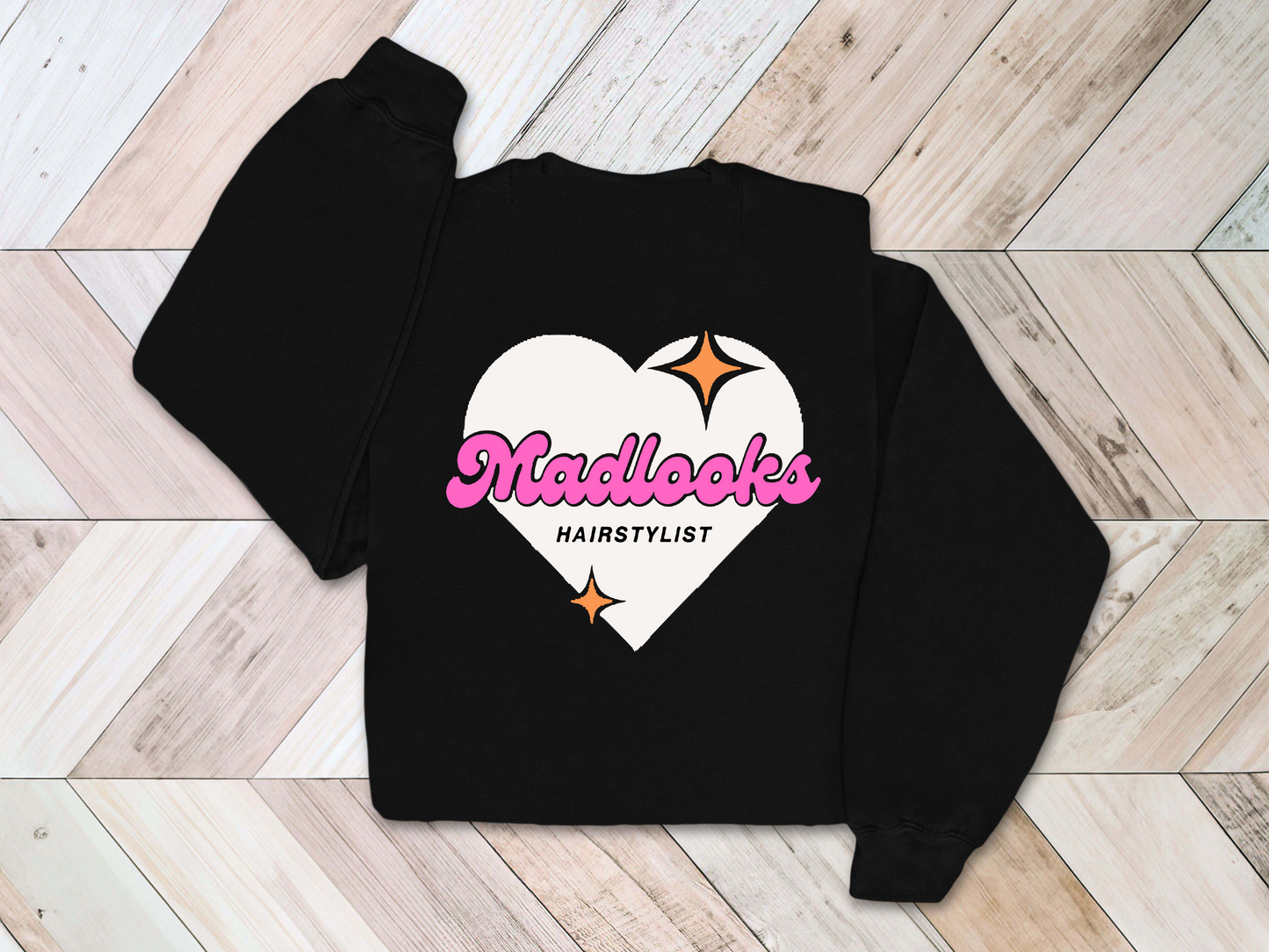 Madlooks Puff Print Crewneck