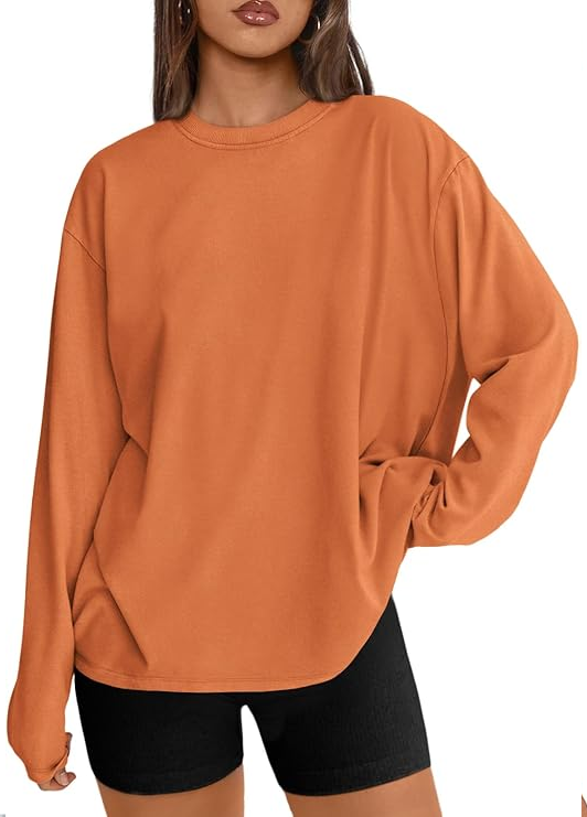 Embroidered Oversized Long Sleeve Tee