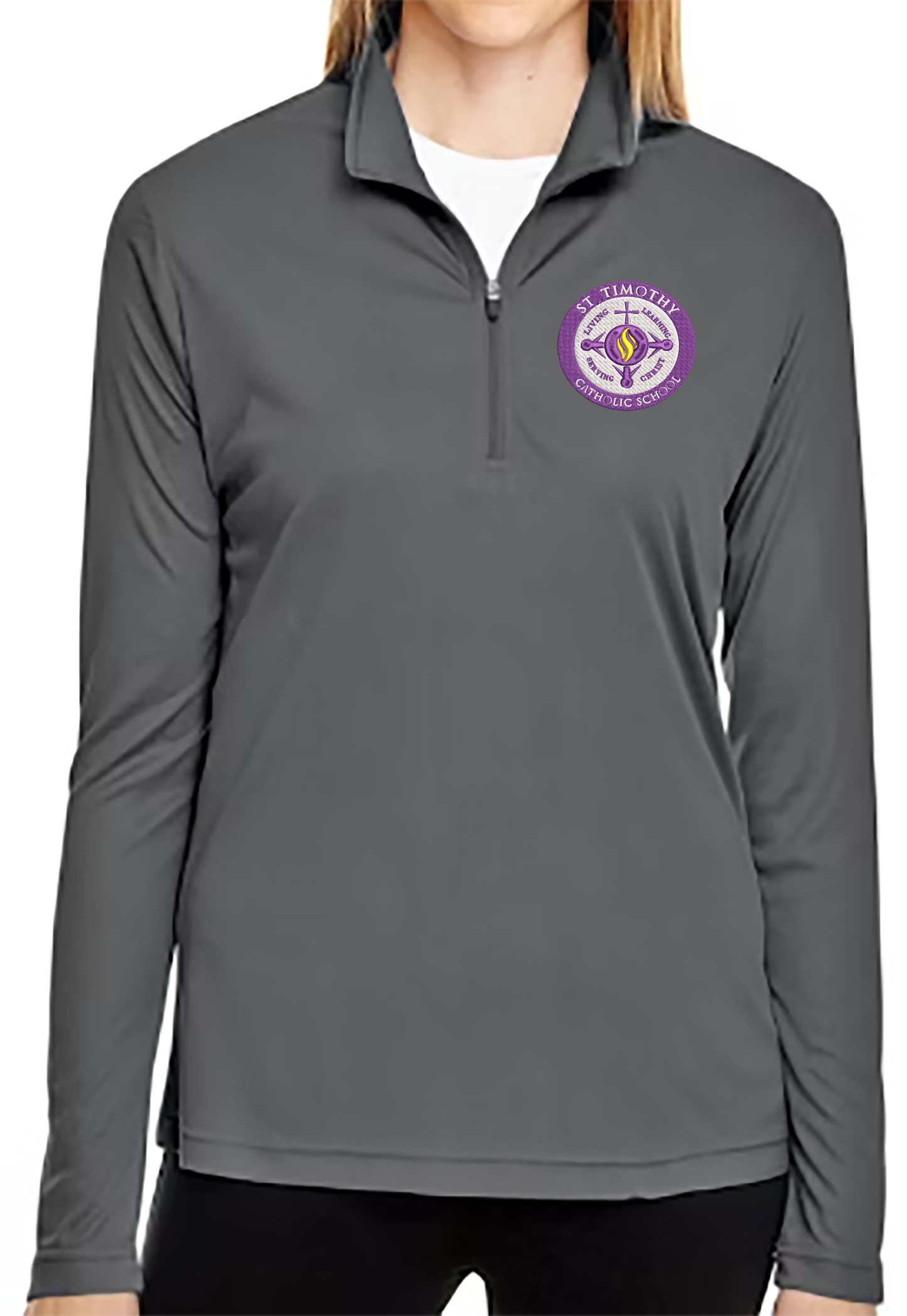 Embroidered Women's Zone Performance logo Quarter Zip