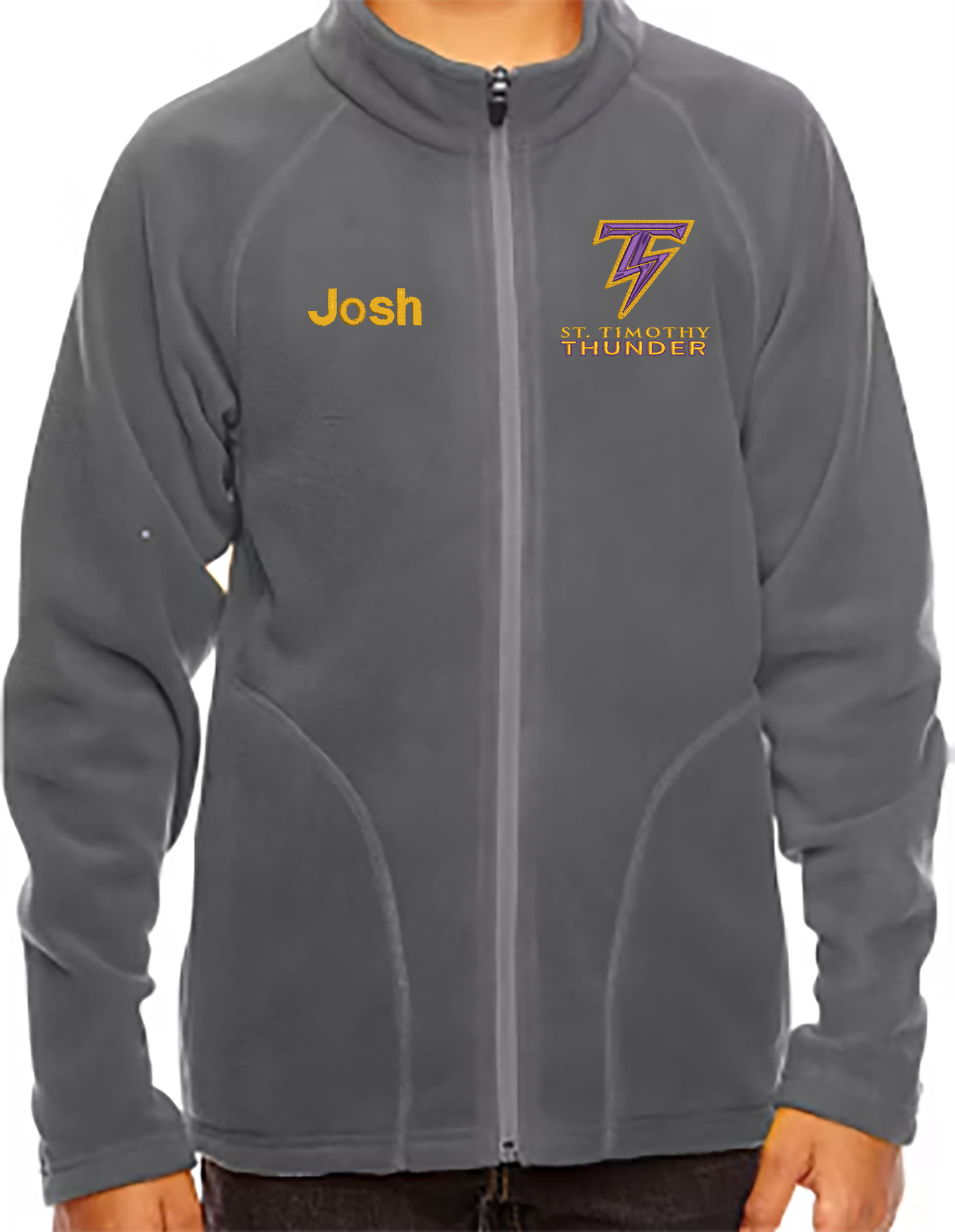 Embroidered Personalized Fleece Thunder jacket