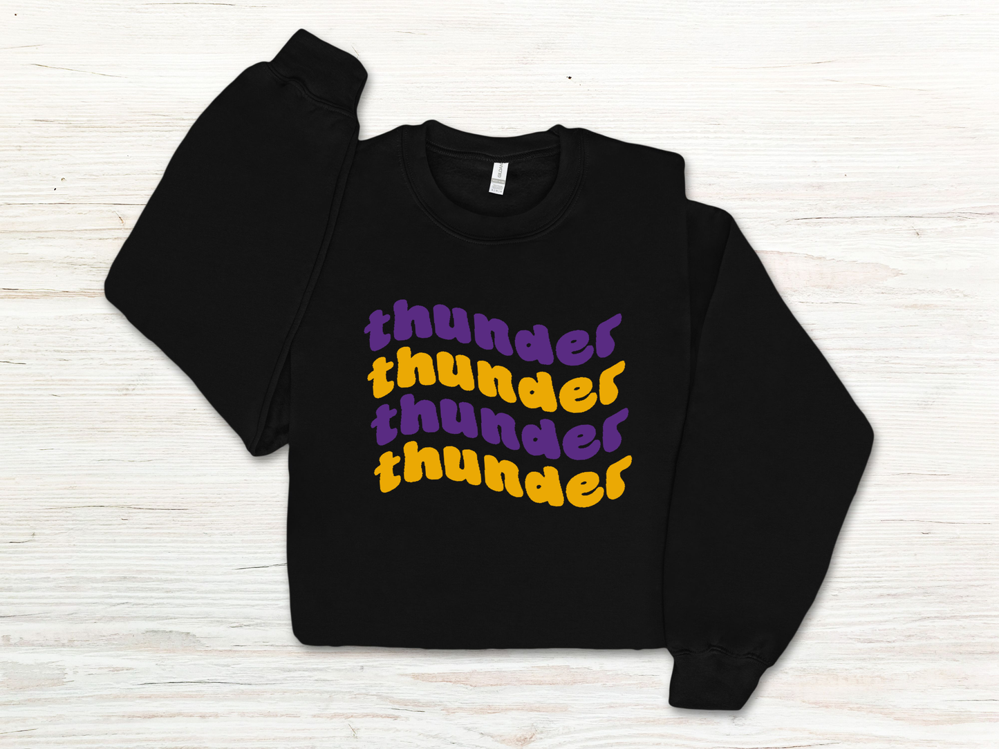 Thunder Purple and Gold Unisex Crewneck