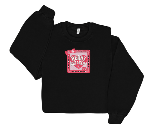 Embroidered Heart Breakers Crewneck