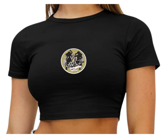 Embroidered It Girls Crop Top