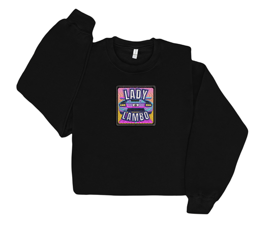 Embroidered Youth Lady Lambo Crewneck