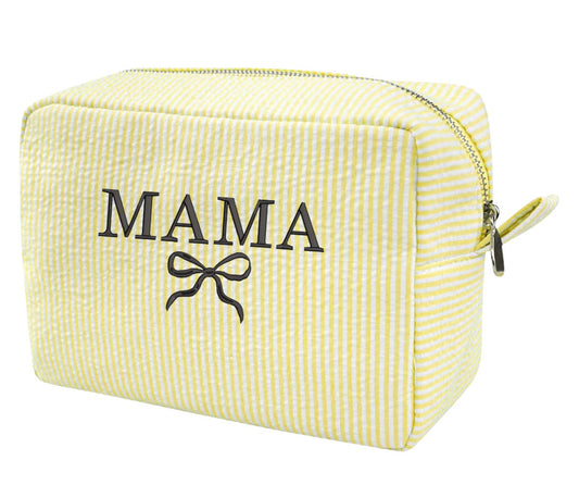 Embroidered Mama Makeup Bag