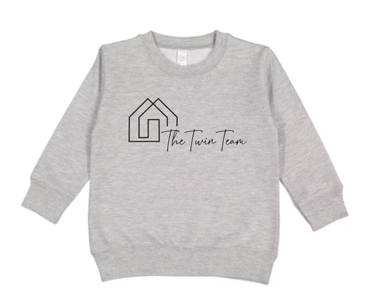 Embroidered Youth Twin Team Crewneck