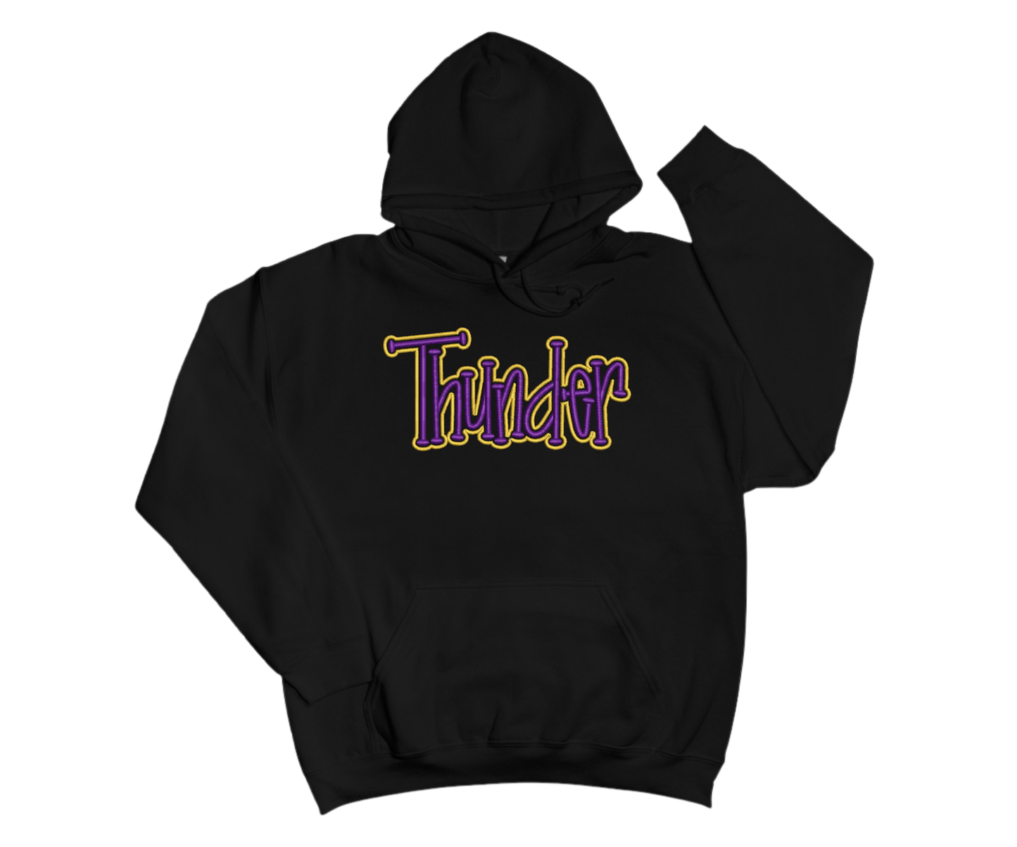 Embroidered Thunder Youth Hoodie