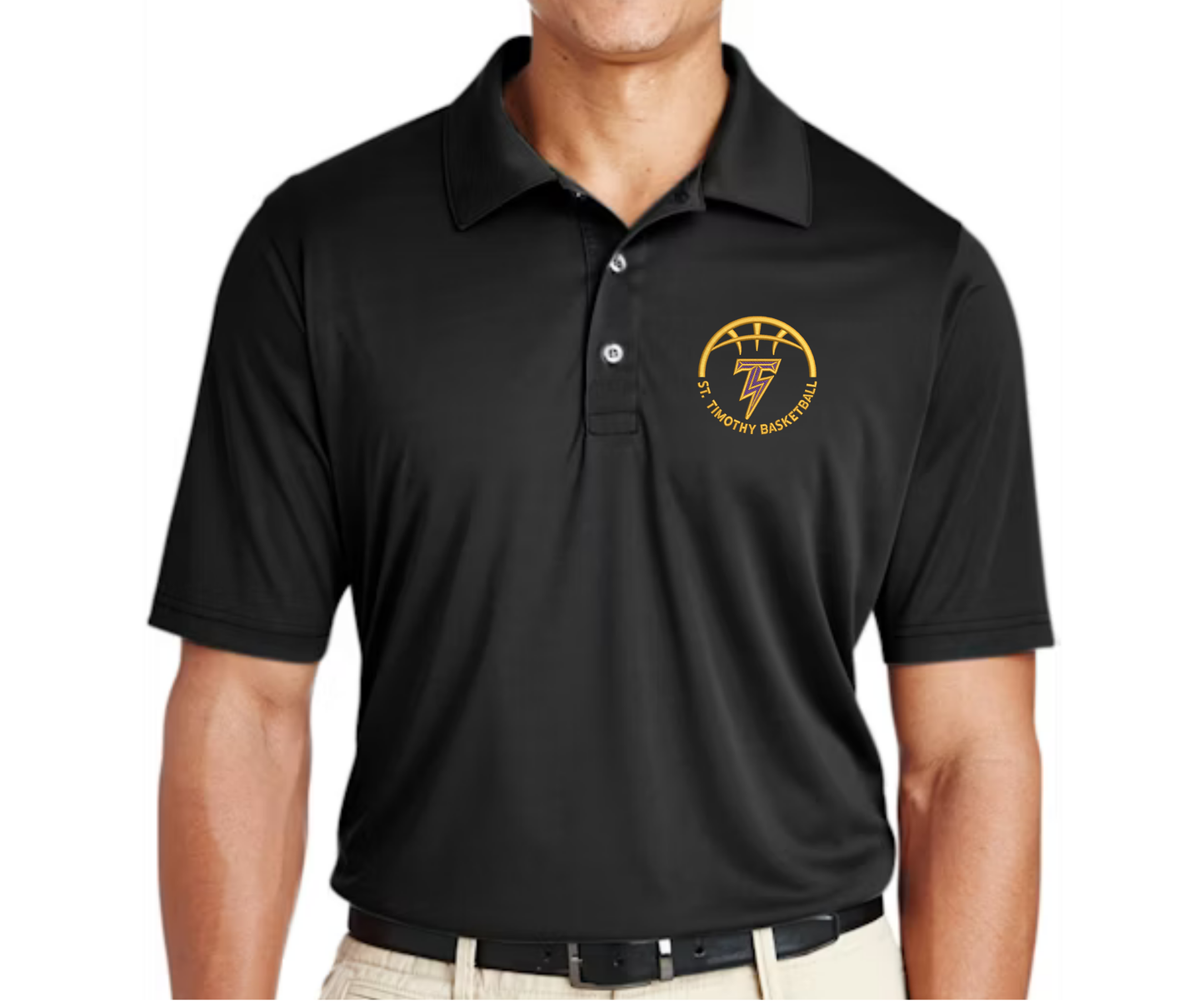 Embroidered St. Timothy Basketball Polo