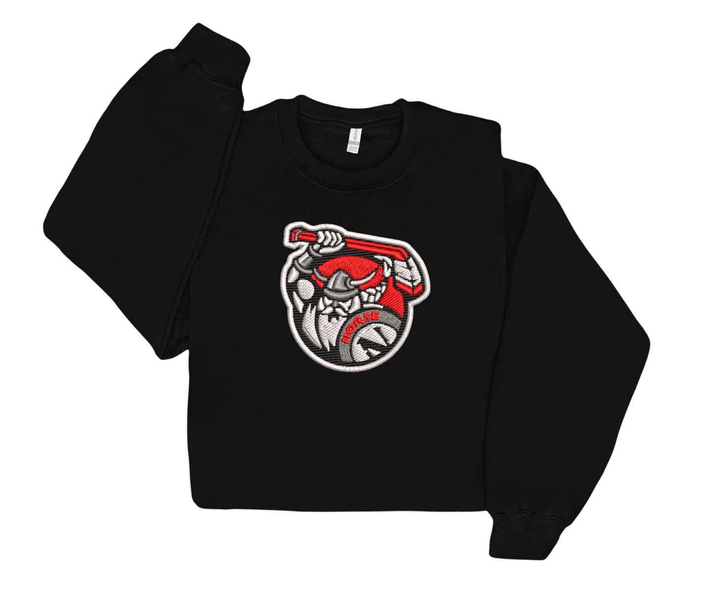 Embroidered Youth Norse Hockey Crewneck