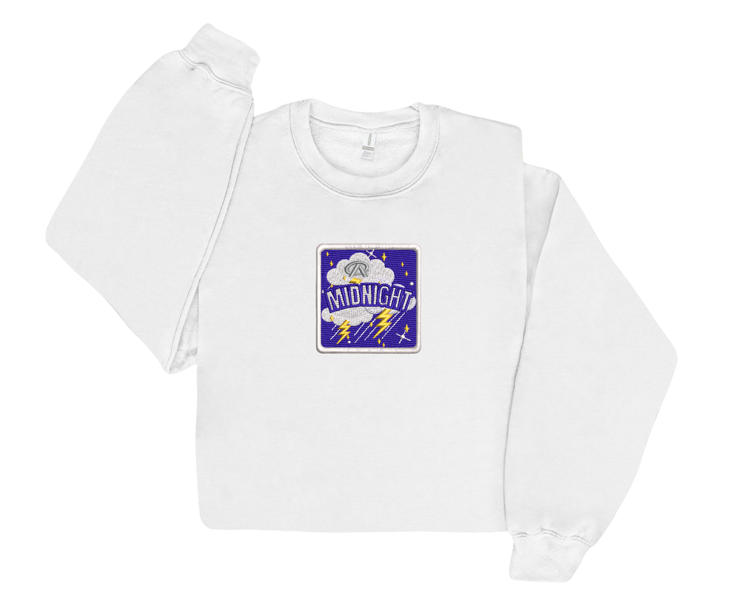 Embroidered Midnight Crewneck