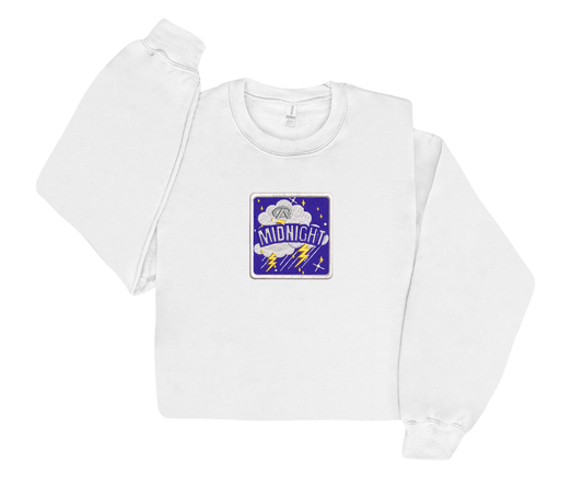 Embroidered Midnight Crewneck