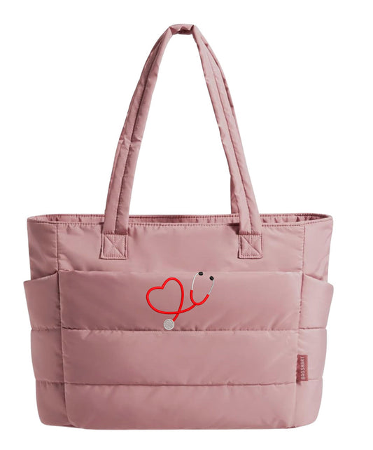 Embroidered Nurse Tote Bag