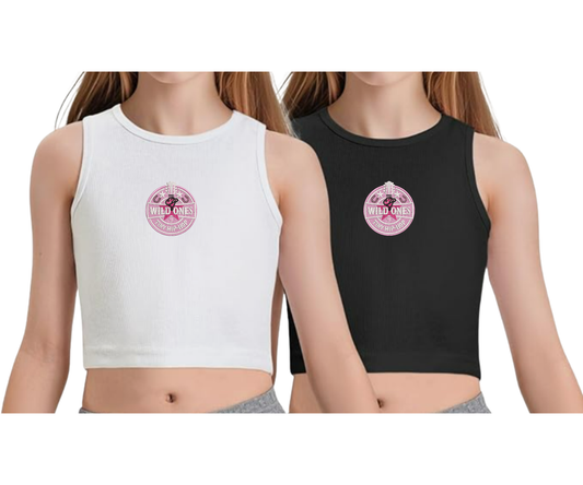 Embroidered Youth Wild Ones Cropped Tank