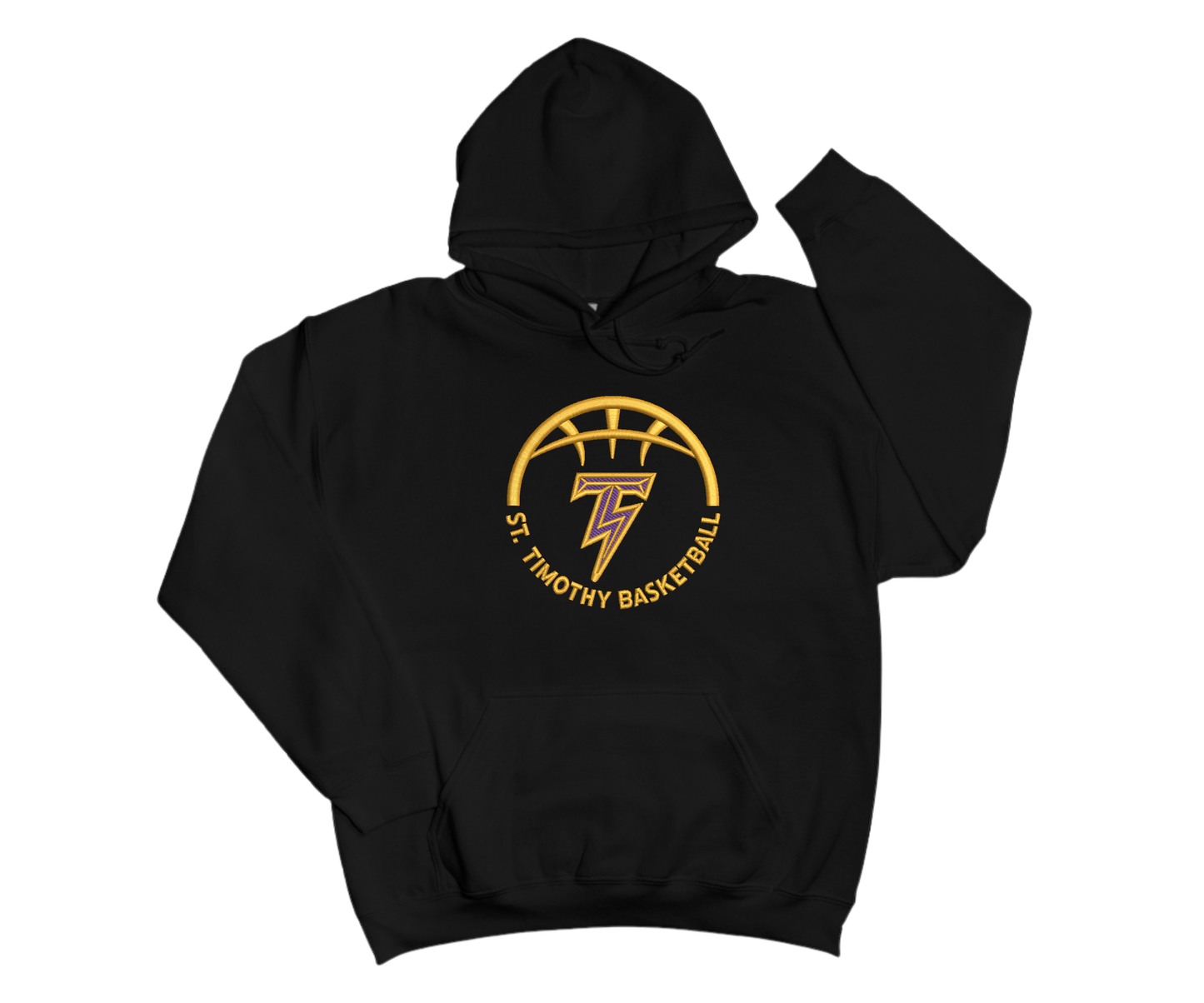 Embroidered St. Timothy Basketball Hoodie