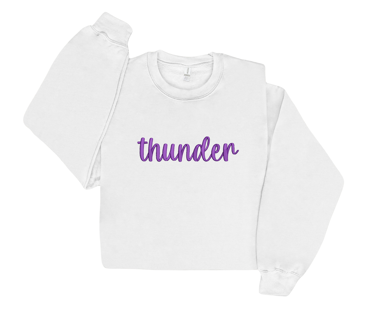 Embroidered Thunder Toddler Crewneck