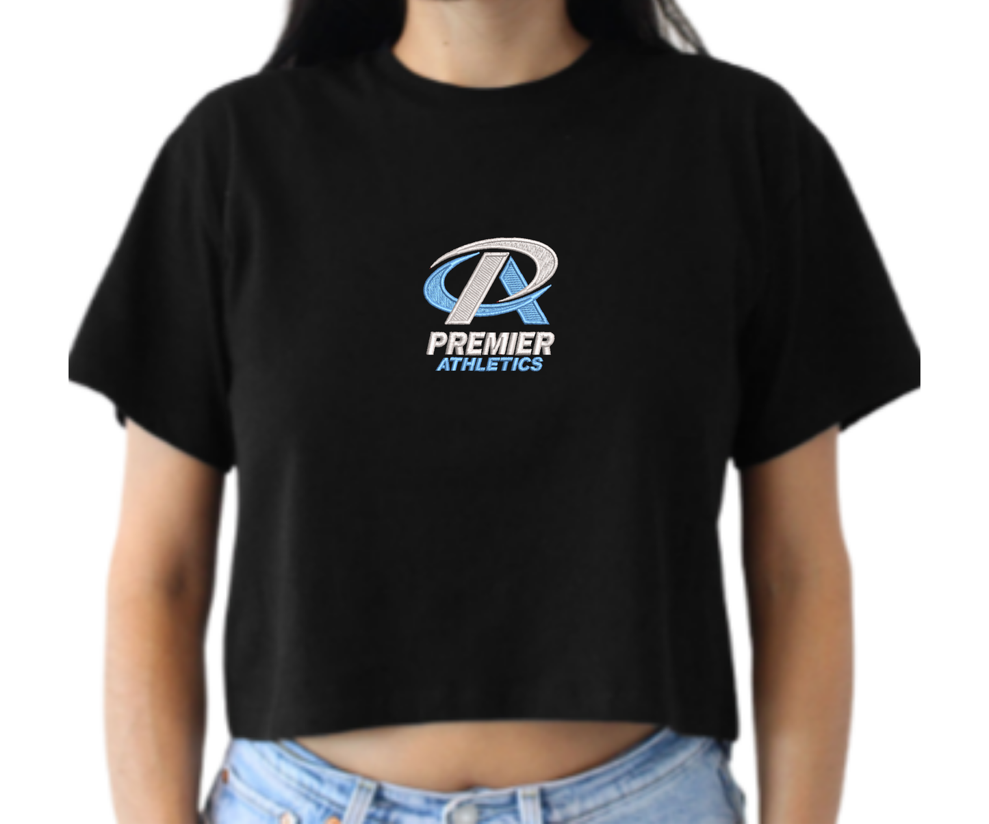 Embroidered Premier Athletics Crop Top