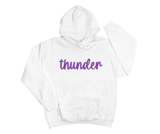 Embroidered Thunder Hoodie