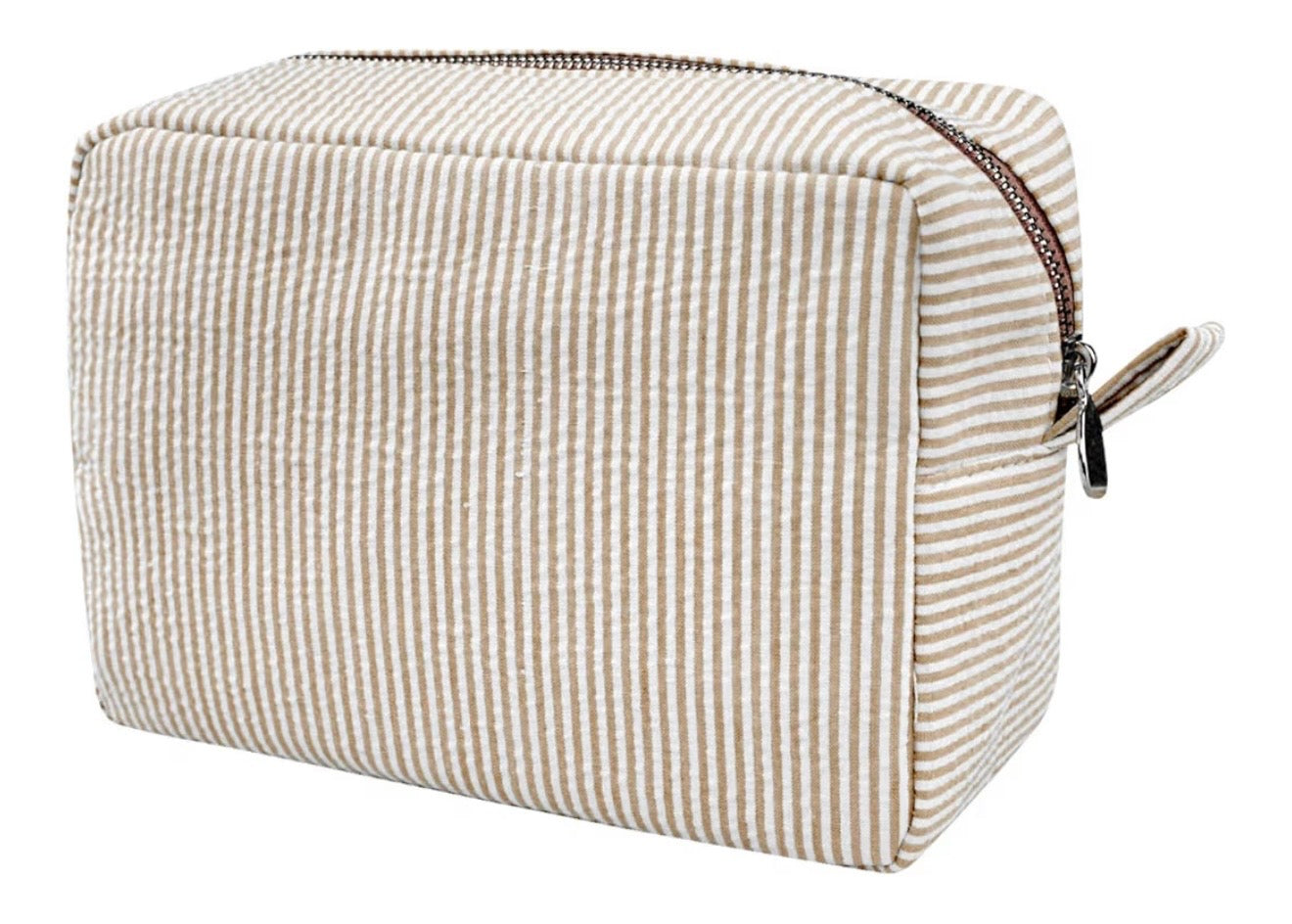 Embroidered Bow Makeup Bag