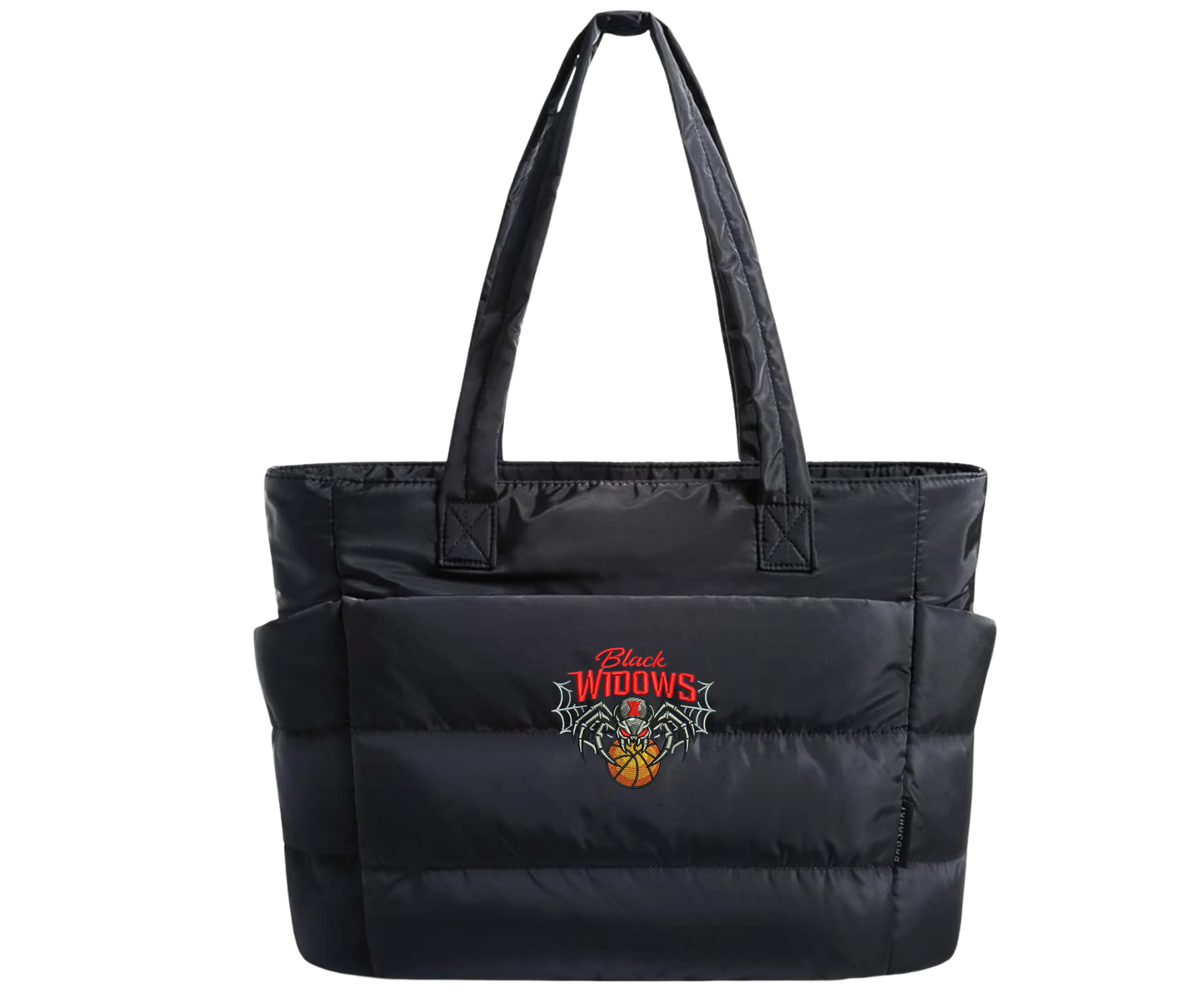 Embroidered Black Widows Tote Bag