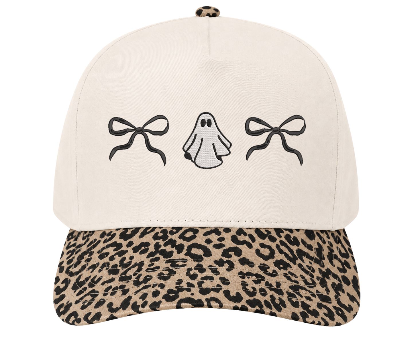 Embroidered Ghost & Bows Hat