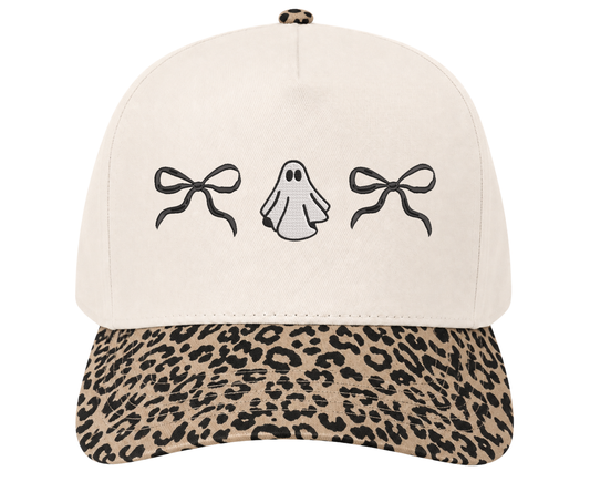 Embroidered Ghost & Bows Hat