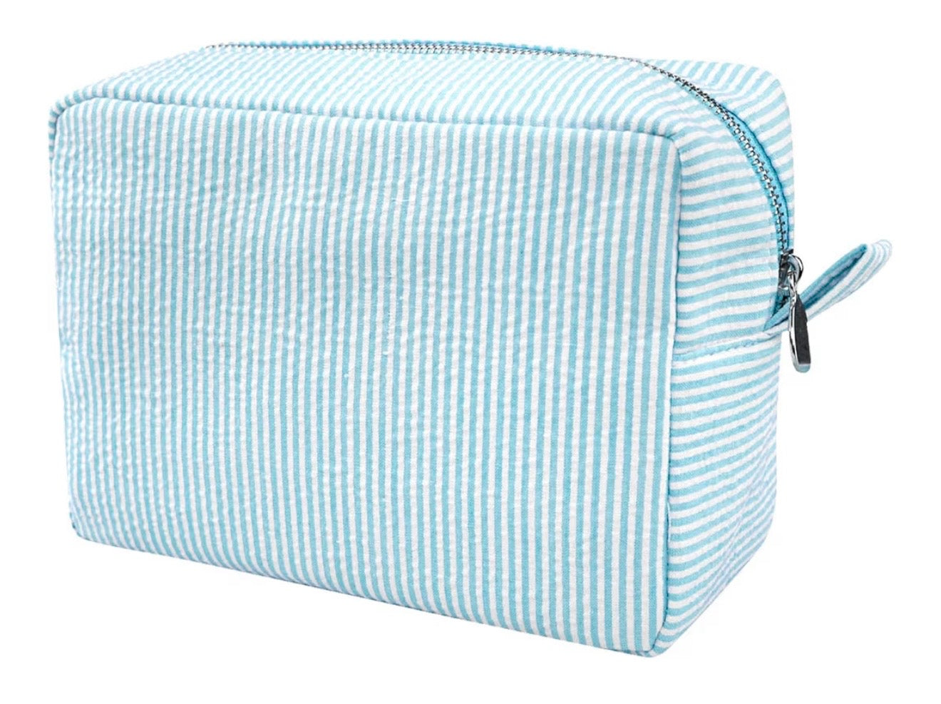 Embroidered Bow Makeup Bag