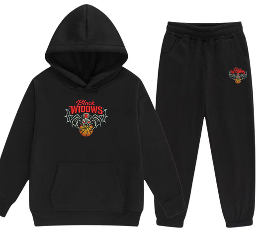 Embroidered Youth Black Widows Set